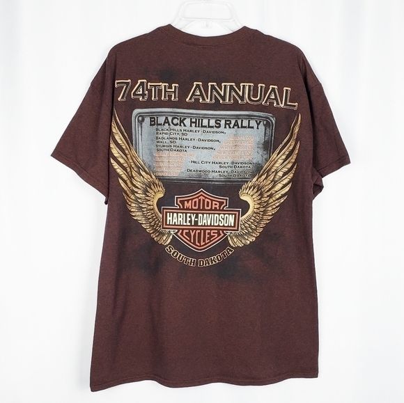 HARLEY DAVIDSON Sturgis bull skull tee - Picture 4 of 7